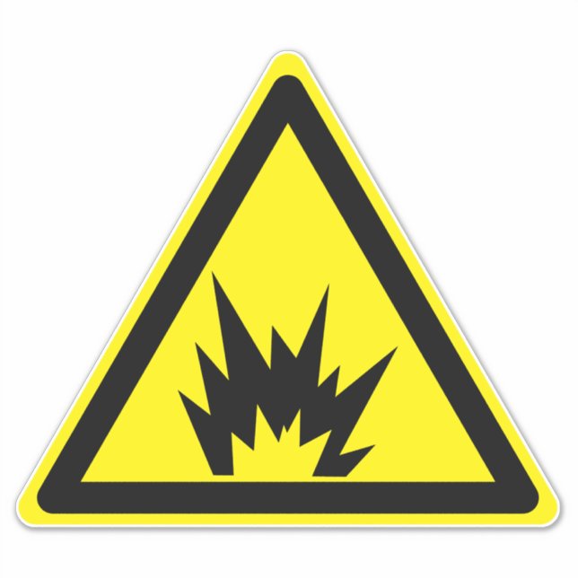 Explosion Hazard Symbol Label (Front)
