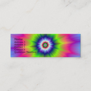 Explosion in Blue Green and Pink Card