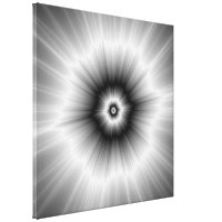Explosion in Monochrome Stretched Canvas Print