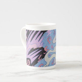 "Explosion in Space" Abstract Art Bone China Mug