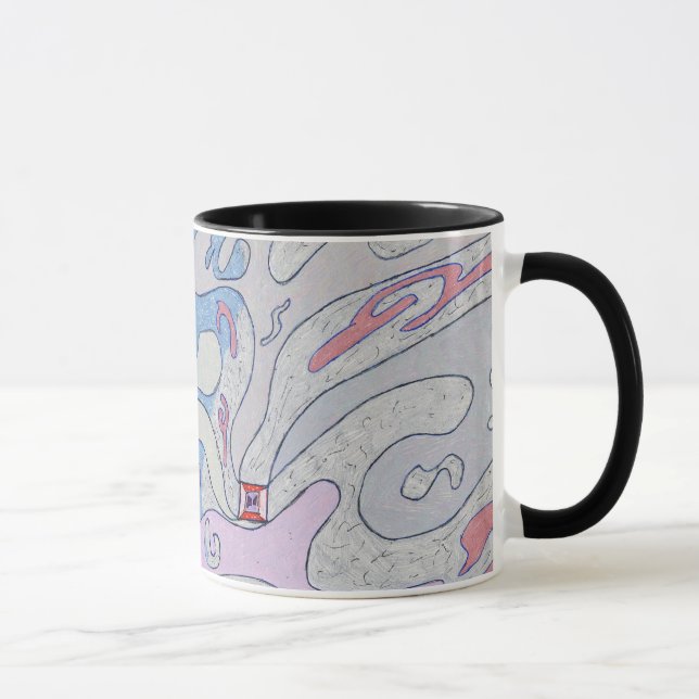 Explosion in Space, Abstract Art Mug (Right)
