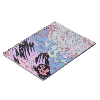 "Explosion in Space" Abstract Art Notebook