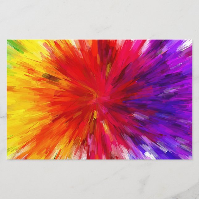 Explosion of Color Stationery (Front)