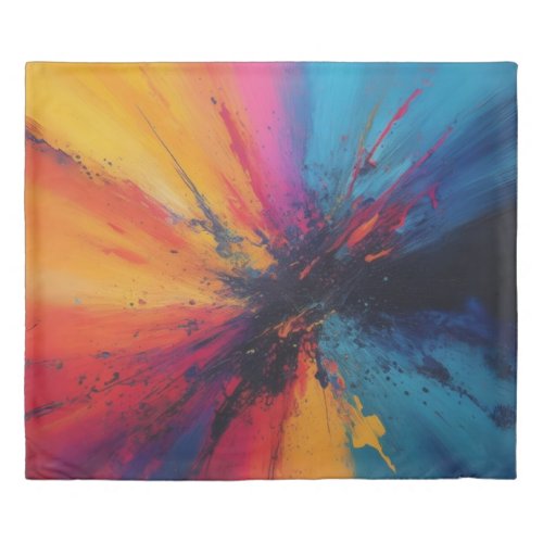 Explosion of colors Duvet Cover