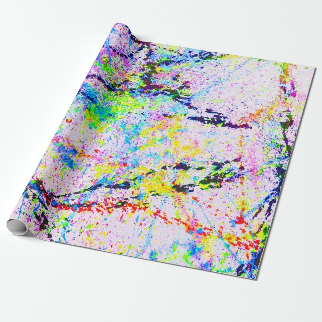 Explosion of colors wrapping paper (Unrolled)