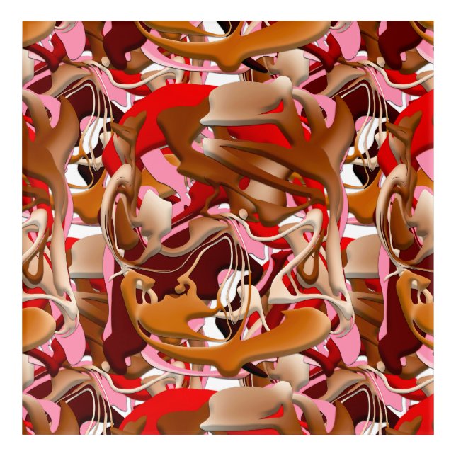 Explosion of Frozen Flavors Acrylic Print (Front)