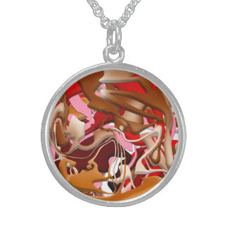 Explosion of Frozen Flavors Sterling Silver Necklace