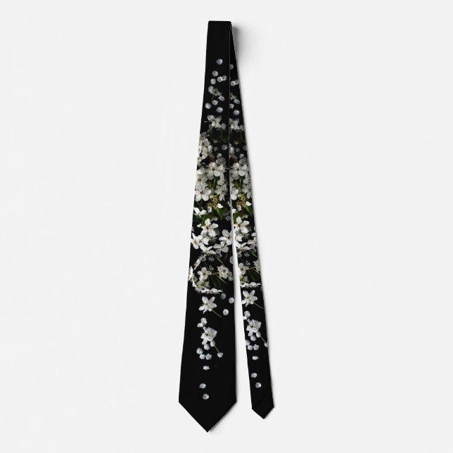 explosions in slow motion flower neck tie (Front)