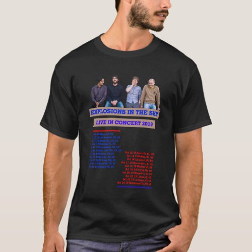 EXPLOSIONS IN THE SKY TOUR 2019 T_Shirt