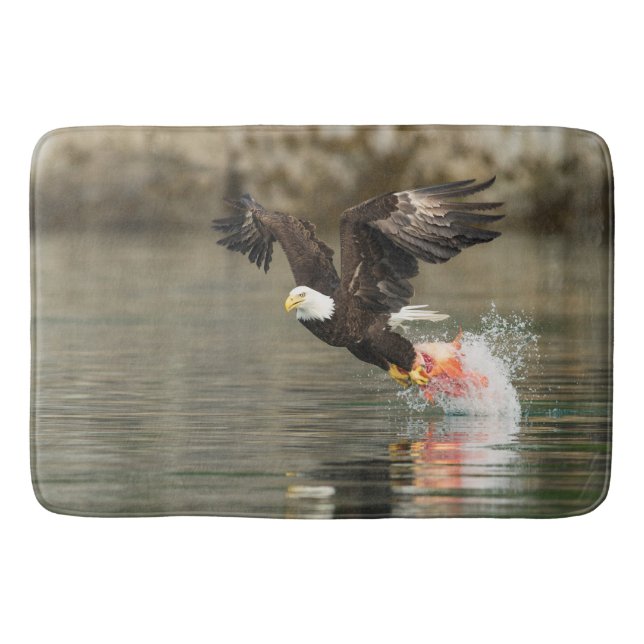 Explosive Bald Eagle Bath Mat (Front)