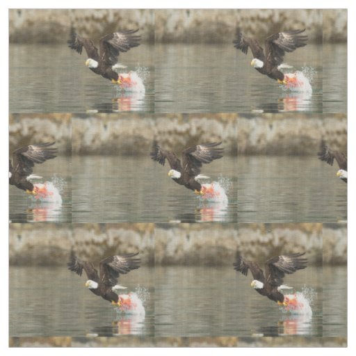Explosive Bald Eagle Fabric