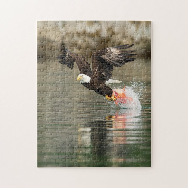 Explosive Bald Eagle Jigsaw Puzzle (Vertical)