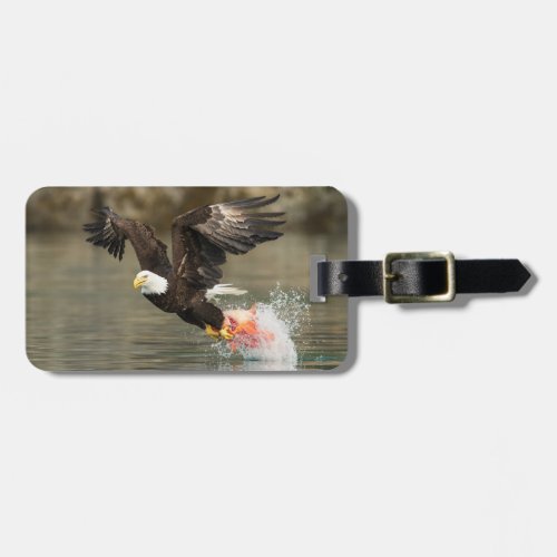 Explosive Bald Eagle Luggage Tag