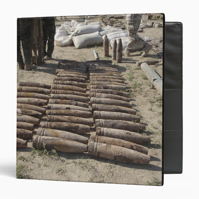 Explosive devices are identified and inventorie binder (Front/Inside)