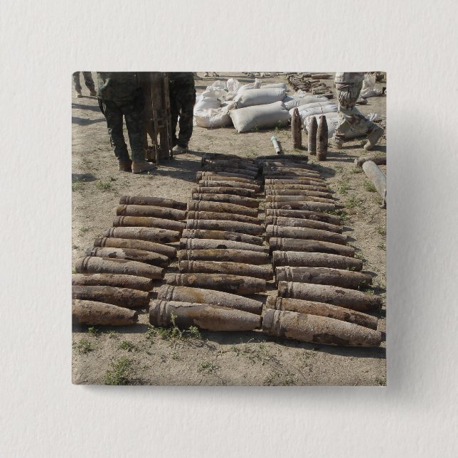 Explosive devices are identified and inventorie button (Front)