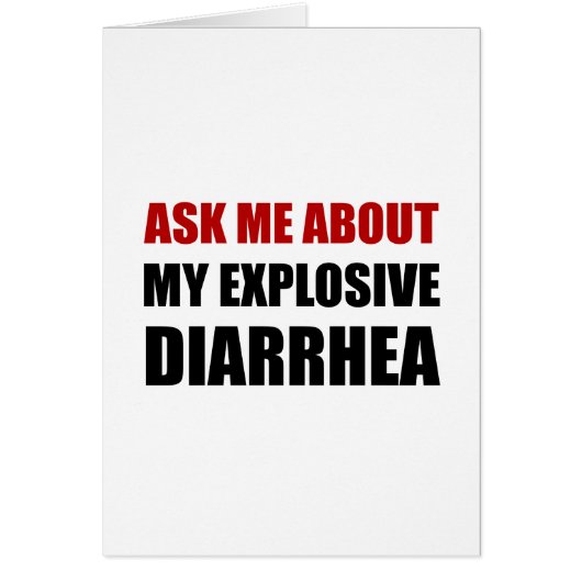 Explosive Diarrhea Cards (Front)