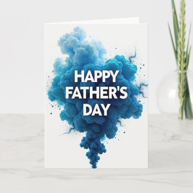 Explosive Fathers Day Art Card (Front)