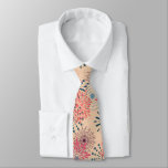 Explosive Fireworks Illustration Neck Tie