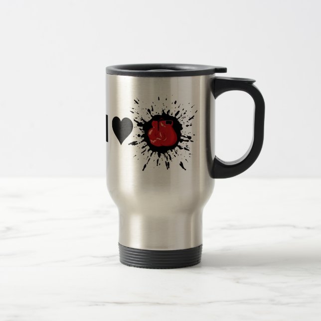 Explosive I Love Boxing Travel Mug (Right)