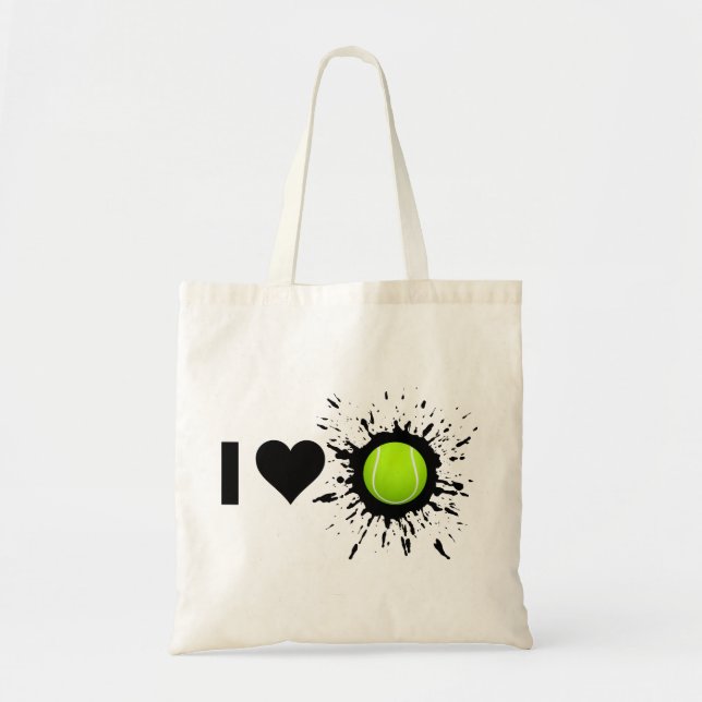 Explosive I Love Tennis Tote Bag (Front)
