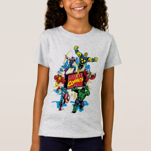 Explosive Marvel Comics Heroes T_Shirt