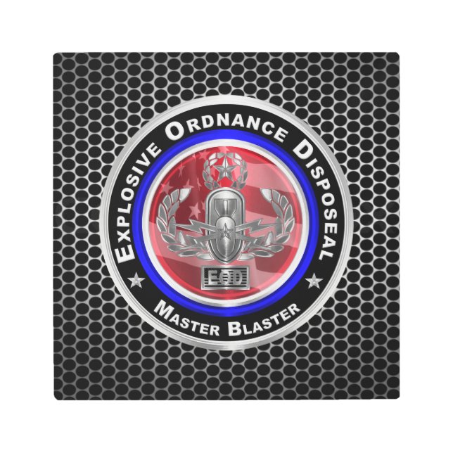 Explosive Master Blaster “EOD”  Metal Print (Front)