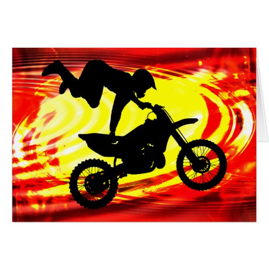 Explosive Motocross Jump Cards (Front Horizontal)