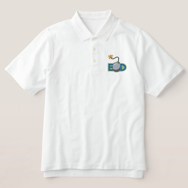 Explosive Ordinance Disposal Embroidered Polo Shirt (Design Front)