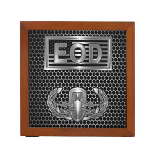 Explosive Ordnance Disposal Basic EOD Badge Desk Organizer