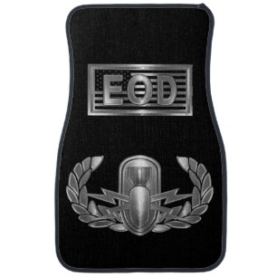Explosive Ordnance Disposal (EOD) “Basic Badge” Car Floor Mat