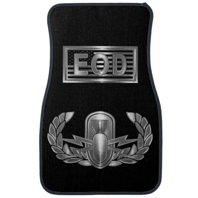 Explosive Ordnance Disposal (EOD) “Basic Badge” Car Floor Mat (Front)