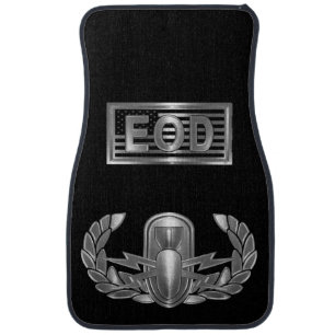 Explosive Ordnance Disposal (EOD) “Basic Badge” Car Floor Mat