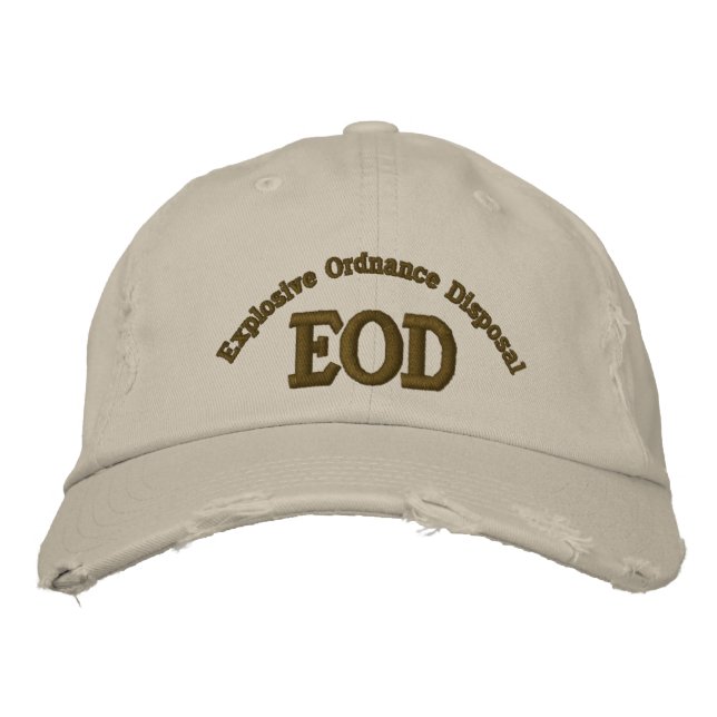 Explosive Ordnance Disposal, EOD Embroidered Baseball Cap (Front)