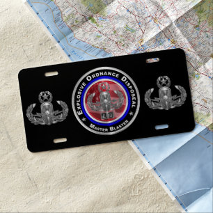 Explosive Ordnance Disposal (EOD) License Plate