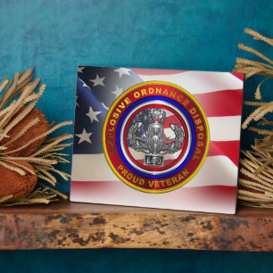 Explosive Ordnance Disposal (EOD) Plaque