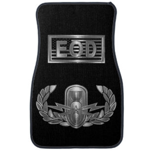 Explosive Ordnance Disposal (EOD) “Senior Badge” Car Floor Mat