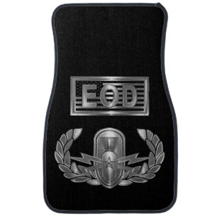 Explosive Ordnance Disposal (EOD) “Senior Badge” Car Floor Mat