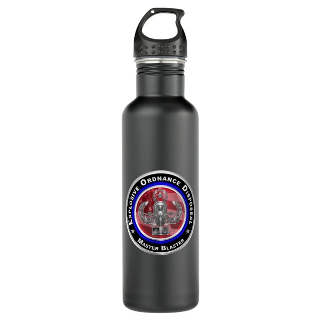 Explosive Ordnance Disposal (EOD)  Stainless Steel Water Bottle (Front)