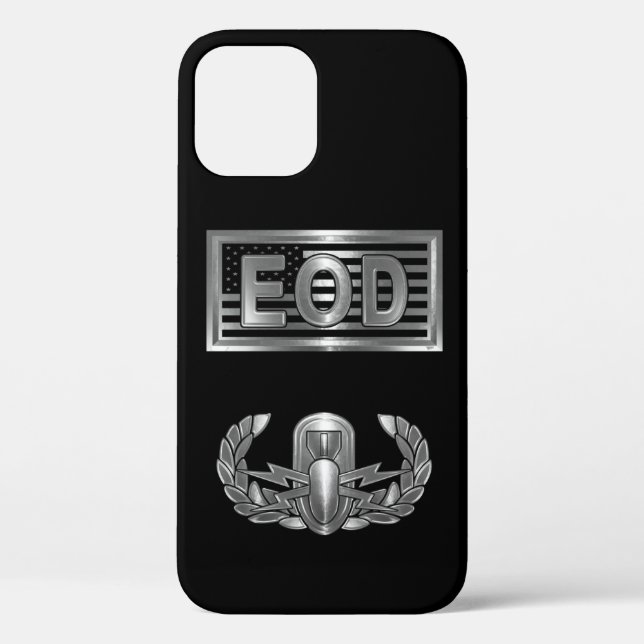 Explosive Ordnance Disposal (EOD)  & USA Flag  Case-Mate iPhone Case (Back)