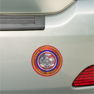 Explosive Ordnance Disposal (EOD) Veteran Car Magnet