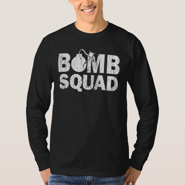 Explosive Ordnance Disposal Friends Bomb Squad Vin T-Shirt (Front)