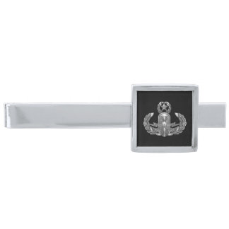 Explosive Ordnance Disposal Master EOD Silver Finish Tie Bar