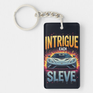 Explosive Sports Car Keychain