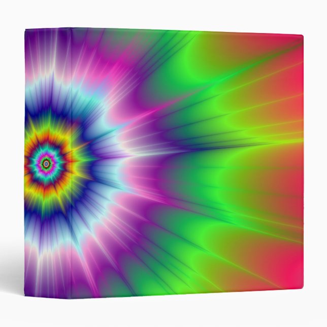 Explosive Tie-Dye Binder (Front/Spine)