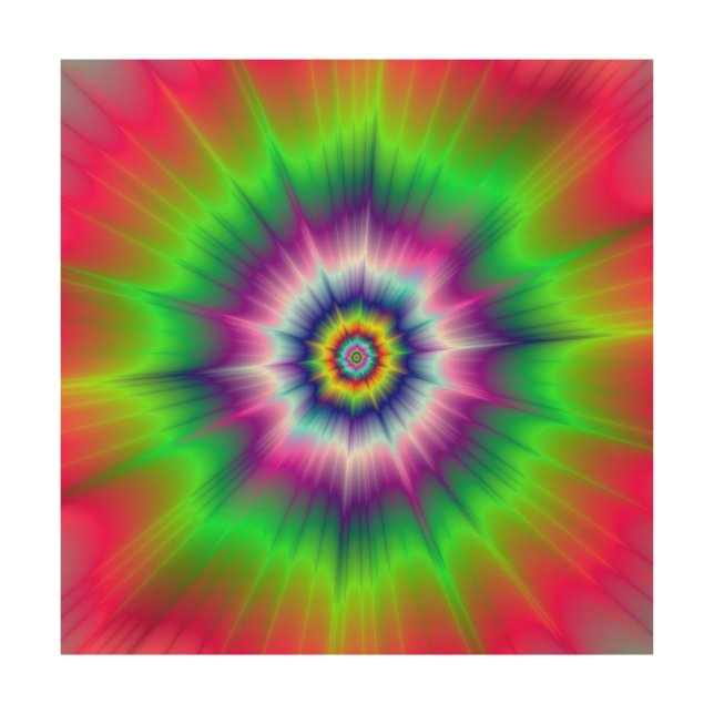 Explosive Tie-Dye Wood Canvas (Front)