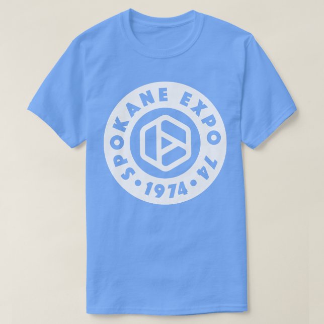 Expo 74 Spokane Worlds Fair Circle White T-Shirt (Design Front)