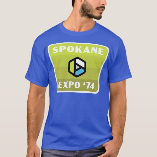 Expo 74 Spokane Worlds Fair Retro Badge Green