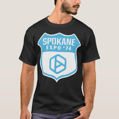 Expo 74 Spokane Worlds Fair Retro Shield Blue
