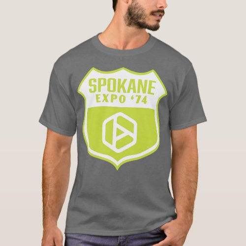 Expo 74 Spokane Worlds Fair Retro Shield White on 