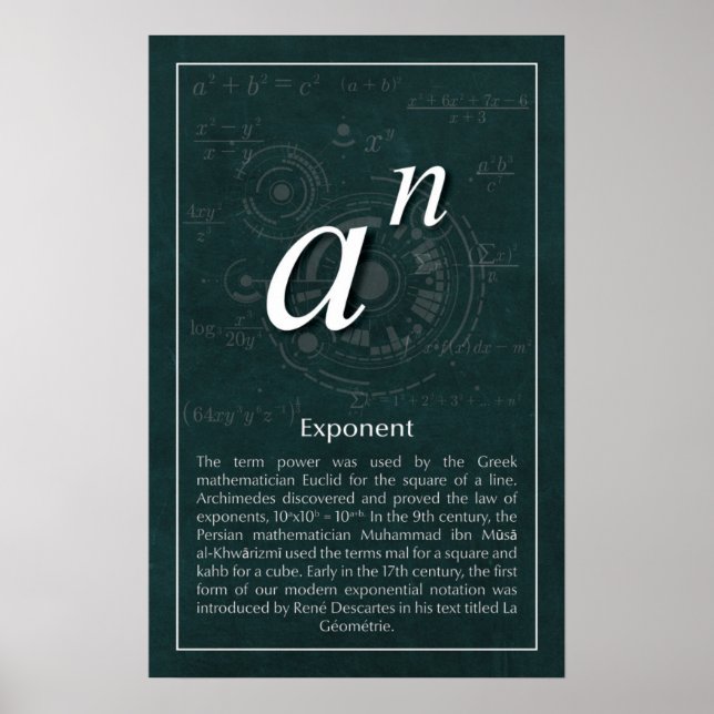 Exponent Poster (Front)